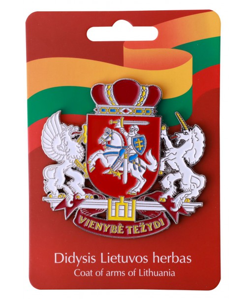 Suvenyrinis magnetas Lietuvos didysis herbas