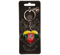  Pakabukas raktams Širdutė su Lietuvos herbu