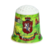 Thimble with Lithuanian Cities and Vytis
