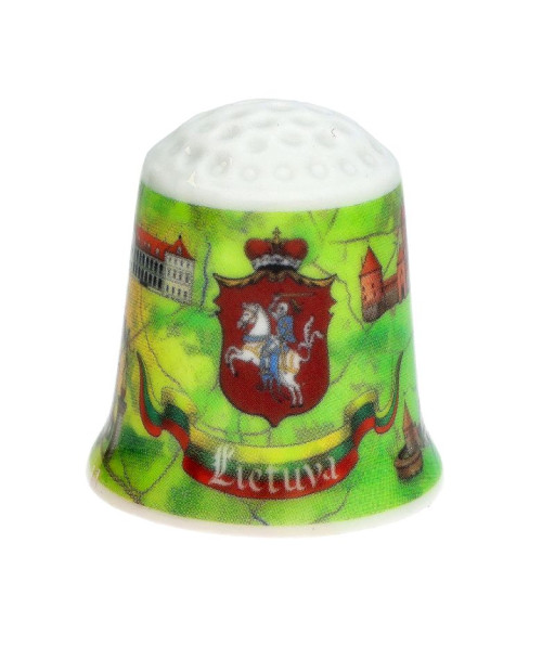 Thimble with Lithuanian Cities and Vytis