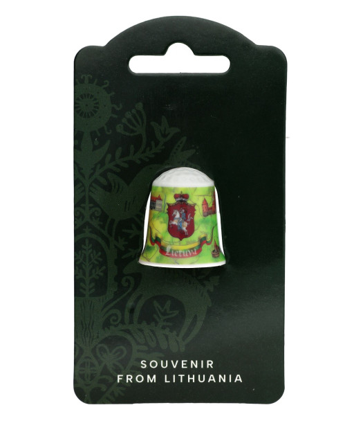 Thimble with Lithuanian Cities and Vytis