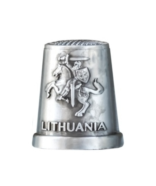 Metalinis antpirštis su vėliava ir Vyčiu 