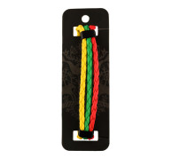 Tricolor faux leather bracelet
