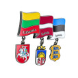 Magnetas Baltijos šalys vėliavos ir herbai