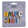 Magnetas užrašas Baltic su vėliavėlėmis