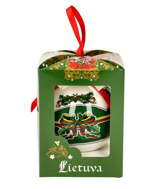 Dekoratyvinis žaisliukas Lietuva su žalios spalvos