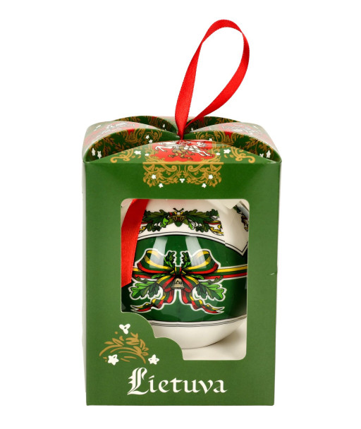 Dekoratyvinis žaisliukas Lietuva su žalios spalvos