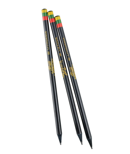 Juodų pieštukų komplektas Lietuva Lithuania