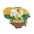 Magnet Lithuania outline with Vytis and flag colors