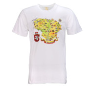 Balti marškinėliai Lietuvos žemėlapis