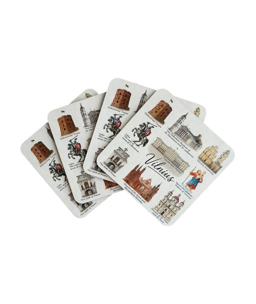 Padėkliukai puodeliams žymiausi Vilniaus pastatai ir simboliai