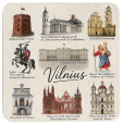 Padėkliukai puodeliams žymiausi Vilniaus pastatai ir simboliai