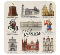 Padėkliukai puodeliams žymiausi Vilniaus pastatai ir simboliai