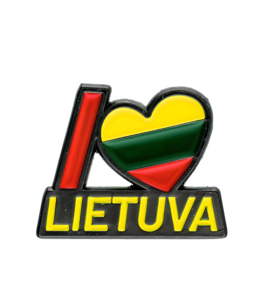 Metalinis ženkliukas I Love Lietuva