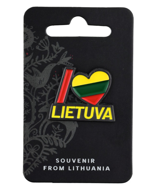 Metalinis ženkliukas I Love Lietuva