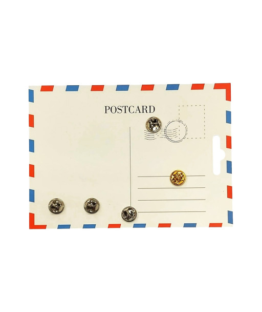 Ženkliukų rinkinys su Vilniaus senamiesčio žemėlapio atvirute