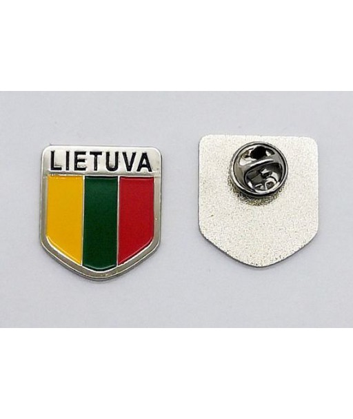 Metalinis ženkliukas Lietuva su Lietuvos vėliava