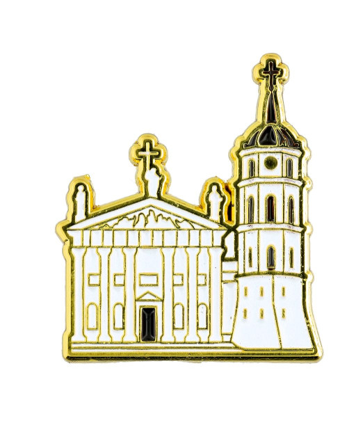 Ženkliukų rinkinys su Vilniaus senamiesčio žemėlapio atvirute